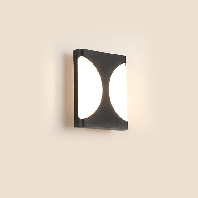 Moderne 15w- delige waterdichte buitenwandlampen met led-verlichting, balkon, veranda, tuin, wandlampen, gang, tuin, buitenmuurverlichting: C / Warm wit