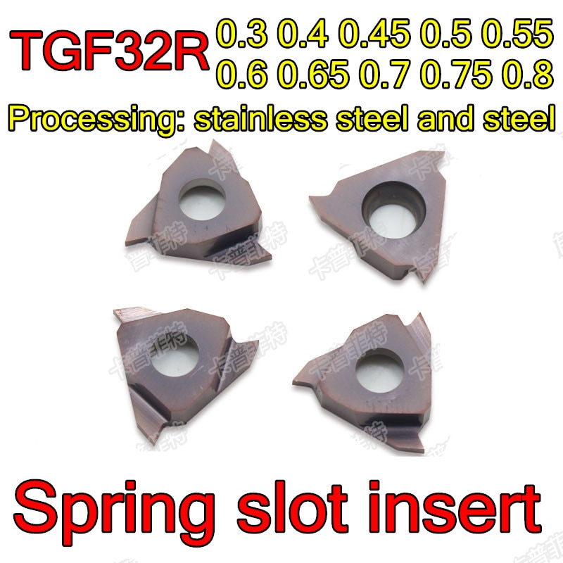 TGF32R-0.3 0.4 0.45 0.5 0.55 0.6 0.65 0.7 0.75 0.8mm Circlip Vertical rainure insert traitement: acier inoxydable et acier