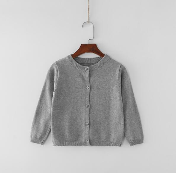 Peuter Baby Jongen Meisje Gebreide Trui Lange Mouwen Ronde Hals Button Vesten Baby Truien Herfst Winter: 2 / 18m
