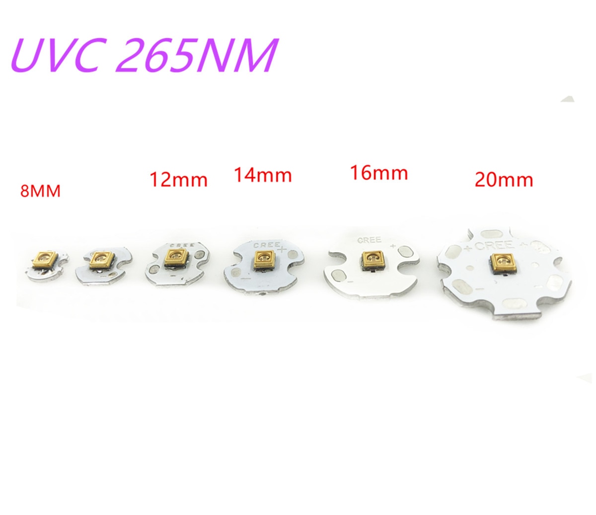 265nm UVC led Chips Deep UV LED 275nm Ultraviolet Emitting Diode+UVC Driver