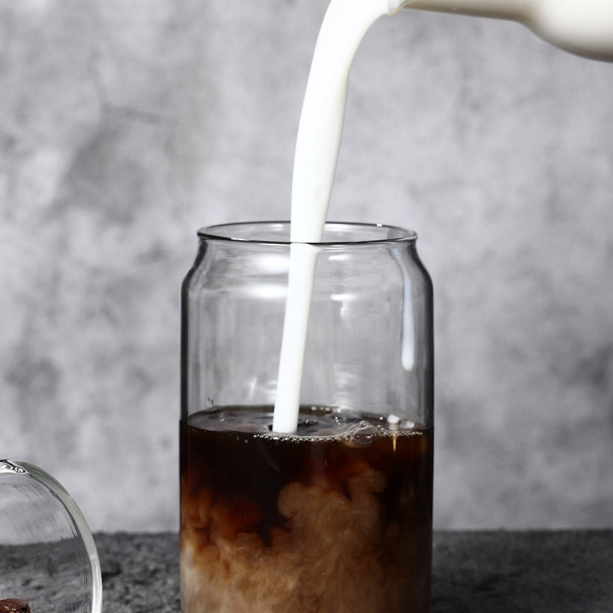 12/16 oz burkformade ölglas dricksmuggar burkformade glas klassiska burkglas för läsk kallbryggt kaffe bar dricksglas