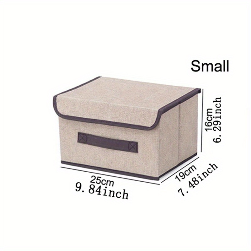 Household Fabric Storage Box Foldable Clothing Storage And Finishing Box Multi-purpose Non-woven Dust-proof Storage Box: black