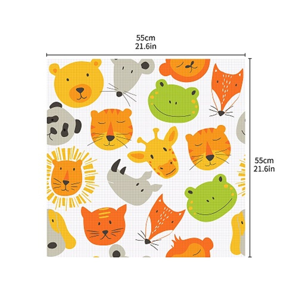 Cartoon Cat Tiger Animal Table Sticker For Kids Room Cafe Cute Waterproof Table Cover Removable Contact Paper Home Decor