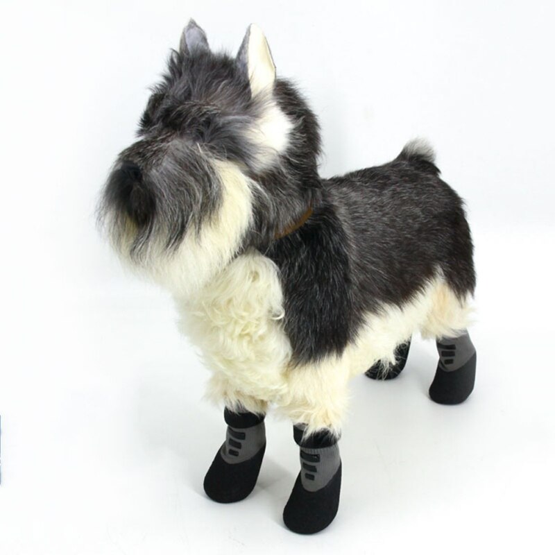 4 sztuk/zestaw gumowe buty dla psa wodoodporne antypoślizgowe placki deszcz śnieg buty skarpetki ciepłe dla szczeniąt duże małe koty psy botki