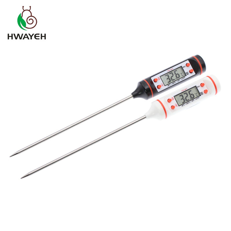 Thermomètre à viande numérique, sonde numérique pliable en acier inoxydable, cuisson BBQ, viande, dinde