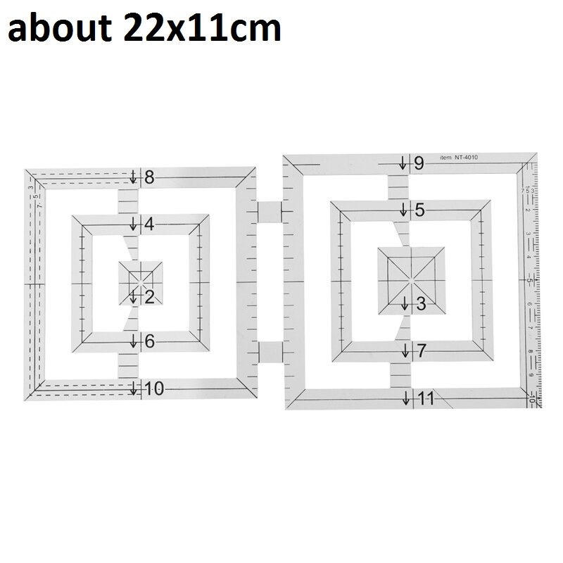 Clear Multifunction Acrylic Patchwork Curve Ruler Sewing Rulers Clothing Craft Tools Sewing Accessories Cloth Patchwork Ruler: Q