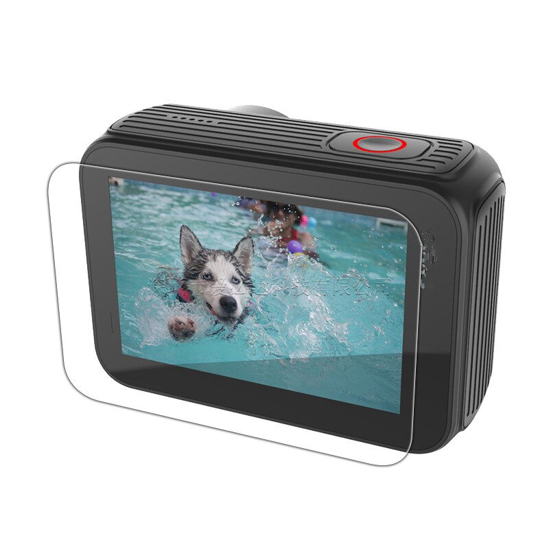 Ekstrem sport dv kamera hærdet glas beskytter cover cover til sjcam  sj8 sj9 lcd skærm beskyttelse film