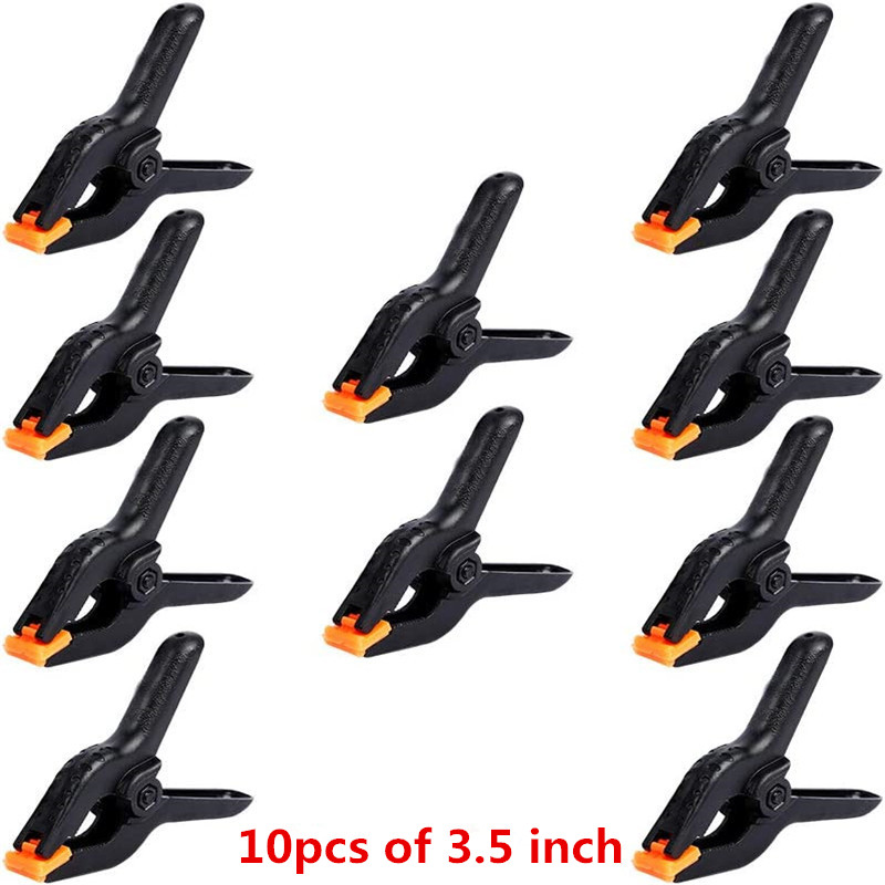1/12PCS Photography Heavy Duty Muslin Clamps Photo Booth Background Stand Clip Fixed Backdrop Muslin Green Screen: Blue