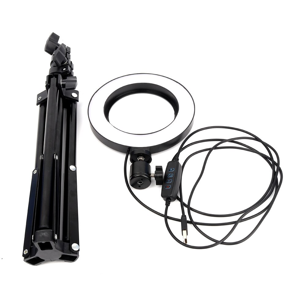 Dimmable Ring LED lamp Studio Camera Ring Light Photo Phone Video Light Lamp With Tripods Selfie Stick Ring Fill Light