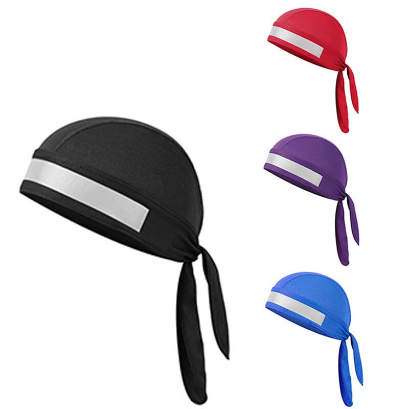 Fiets Hoed Mannen Vrouwen Fietsen Bandana Hoofdbanden Fietsen Piraat Cap Helm Reflecterende Quick Dry Head Sjaal Mtb Mountain Road