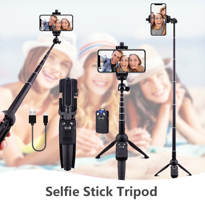 Opvouwbare Draadloze Bluetooth Selfie Stick Handheld Monopod Shutter Remote Uitschuifbare Mini Statief Voor Iphone Android Ios Telefoon