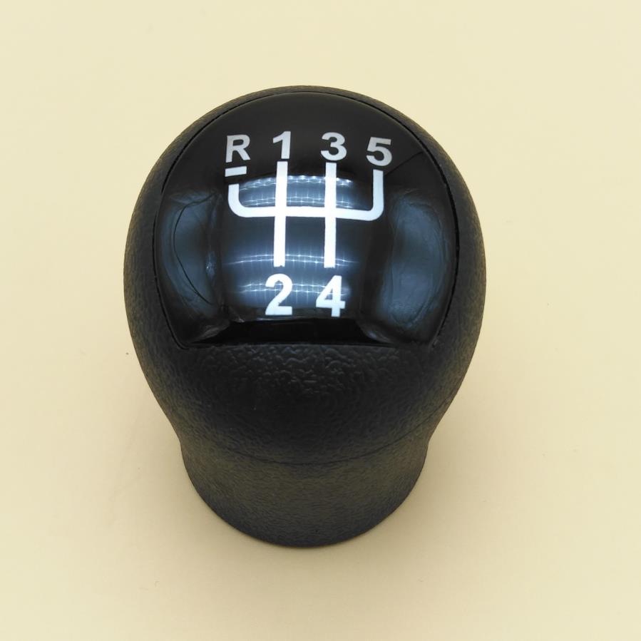 För renault clio kangoo 2006 2007 bil styling tillbehör 5 hastighet bil växel stick växel vred svart huvud växel spak handtag