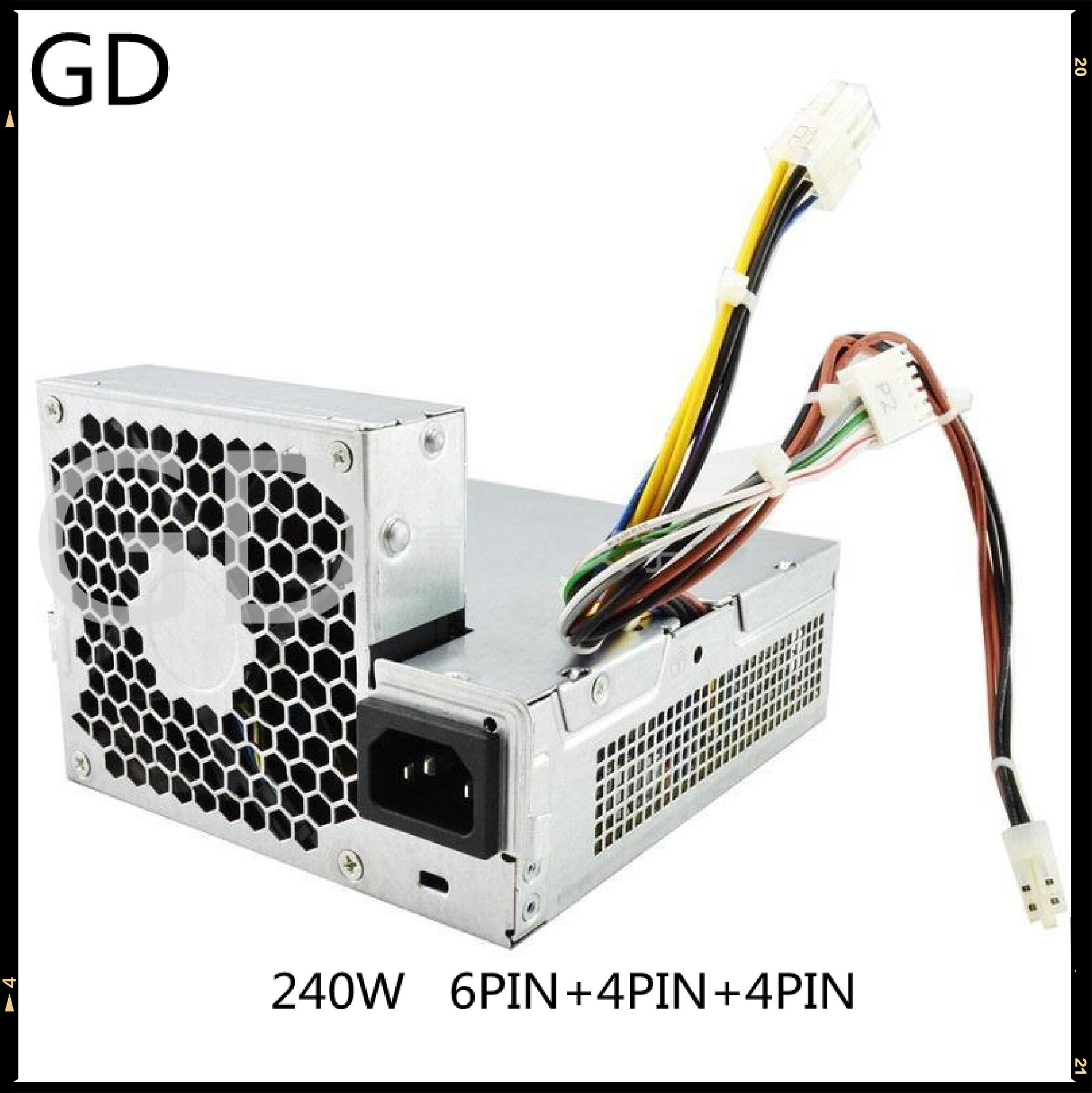 Fuente de alimentación Original para HP Compaq Elite, 611481, 611482, 8100, 8200, SFF, D10-240P1A, 8300 W, 240, 503376-001, 508152