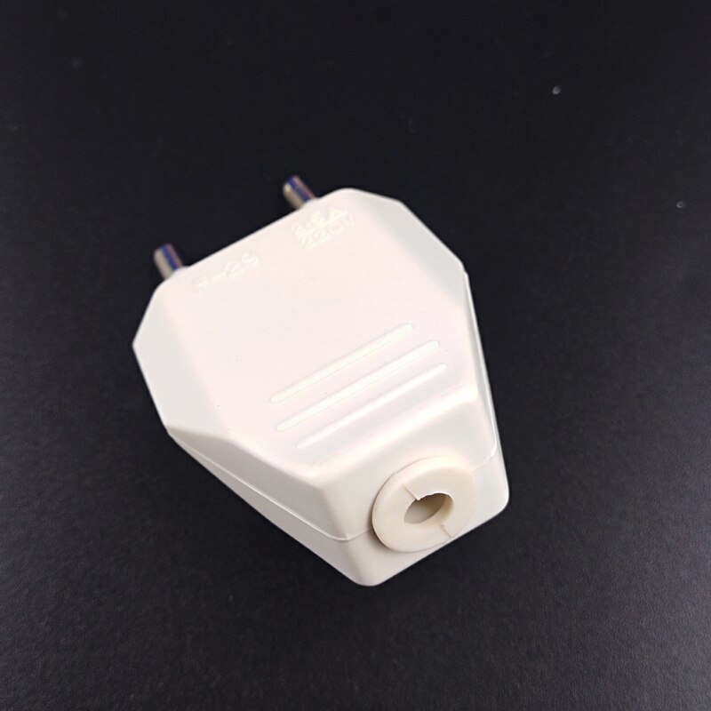 10pcs EU Europe European AC Electrical Power Male Plug Outlet Adaptor Adapter Assembly detachable Rewireable Extension Cord