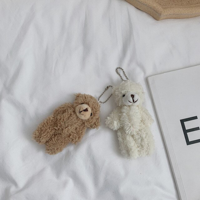 Kid's Backpack Korean Children's Plush Bag Shoulder Bag Girls Simple Rabbit Shoulder Bag 3D Cartoon Animal Backpack: 1pcs