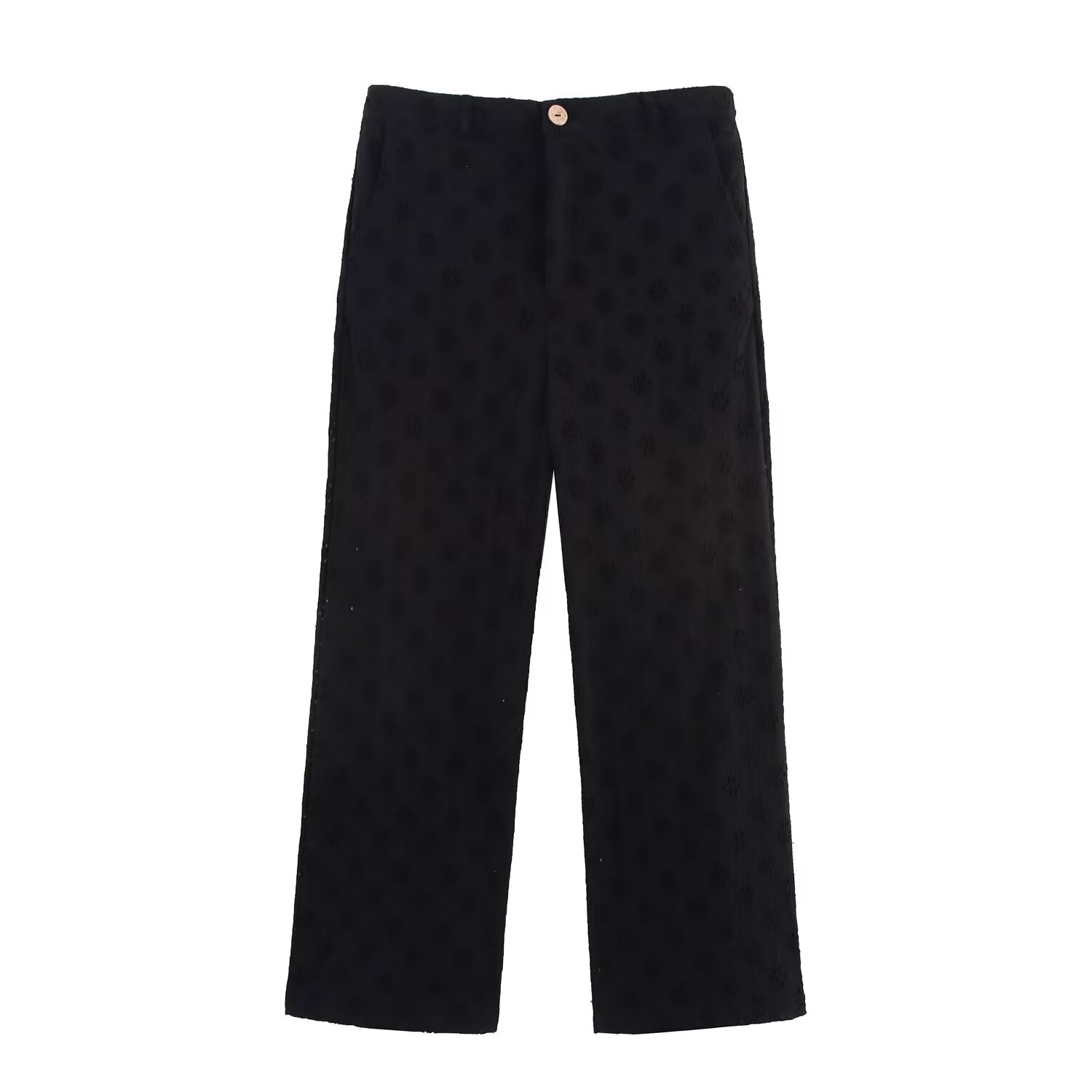 Tangada sommerbluse med broderi i bomull, korte ermer, strandtopper for kvinner, 6 t 0566: L / Marineblå