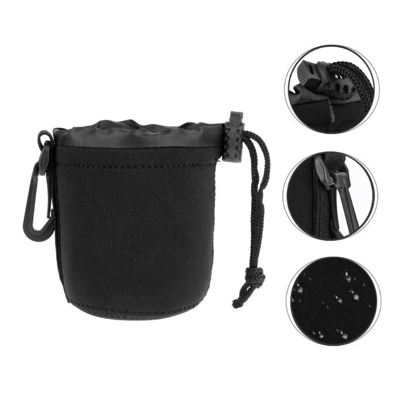 ALLOET Impermeabile Morbido neoprene Obiettivo di Macchina Fotografica Del Sacchetto Del Sacchetto con Coulisse Caso Della Protezione Accessori Della Macchina Fotografica di Ricambio