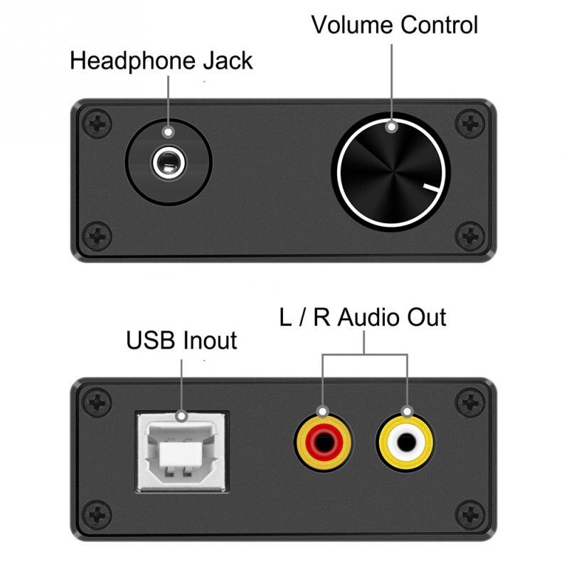 Draagbare Business Universele Kantoor Dac Decoder Ondersteuning Dolby Audio Converter Dts Optische Out Stereo Usb Digitaal Naar Analoog Studio