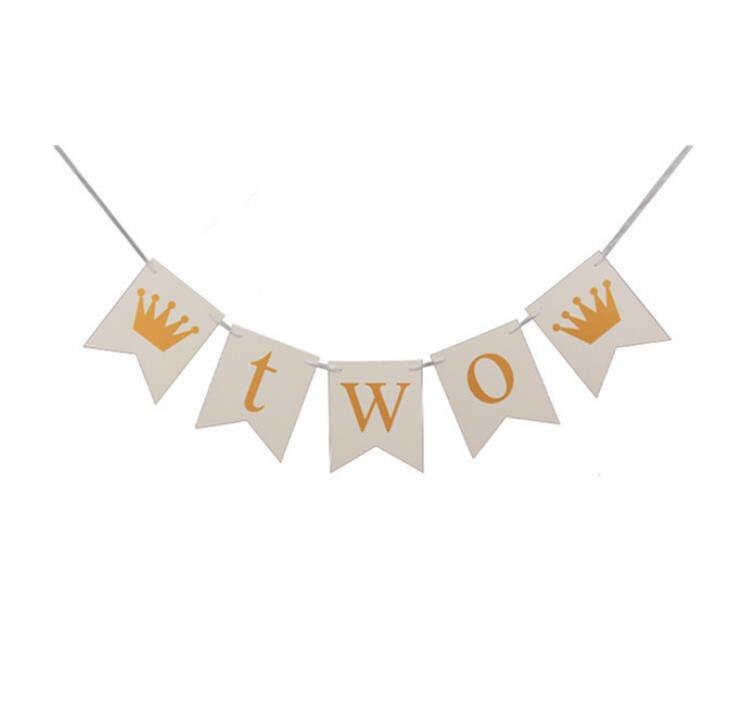 1 Juego de cartel de corona de primer cumpleaños para bebé, niño y niña decoración de de cumpleaños para, 1 año