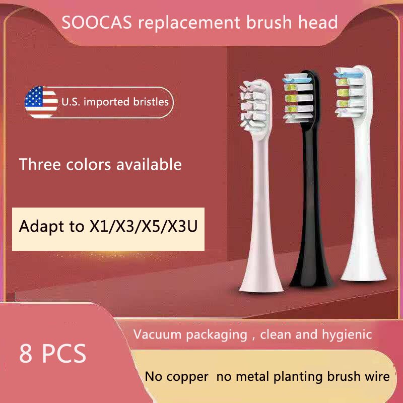 SOOCAS X3 X1 X5 Tooth Brush Head Original oothbrush Heads Replacement For SOOCARE Sonic Electric Tooth Brush Heads
