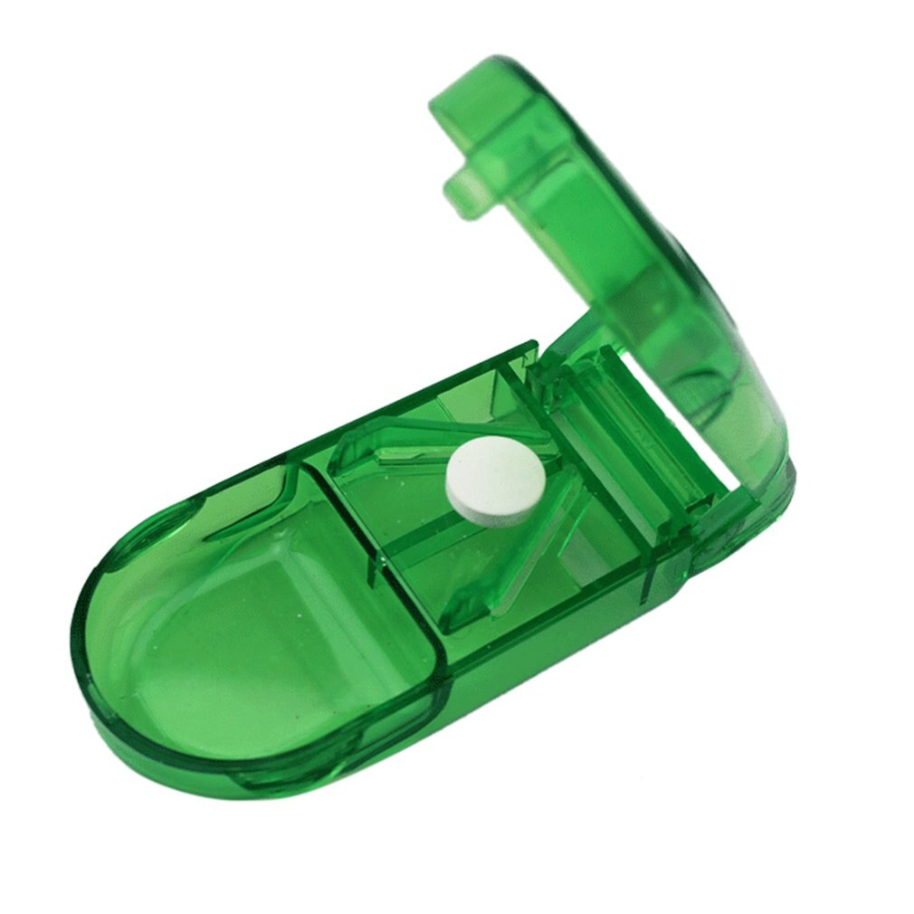 Pil Cutter Doos Draagbare Handig Drug Box Tablet Cutter Splitter Geneeskunde Pil Houder Pil Cutter Doos: 3