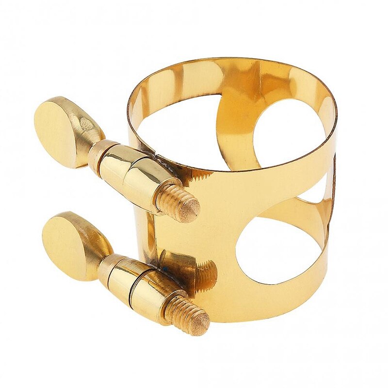 Attache de ligament en laiton plaqué or, pour Saxophone en caoutchouc