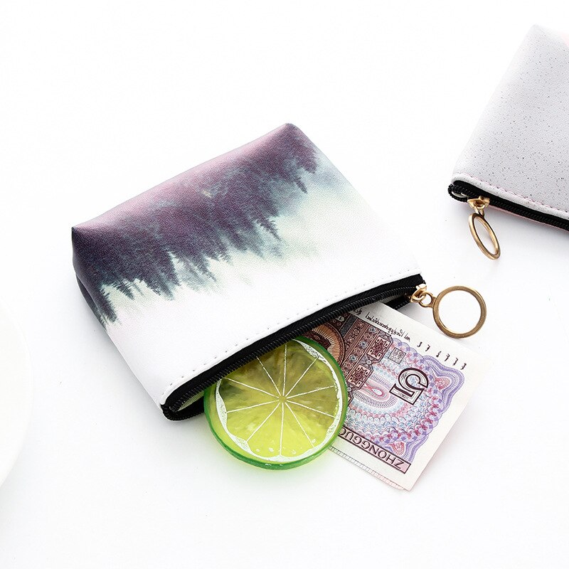 Femme portefeuille papeterie étoile élément Chic belle coréenne PU mignon sac de rangement petit adolescent porte-monnaie