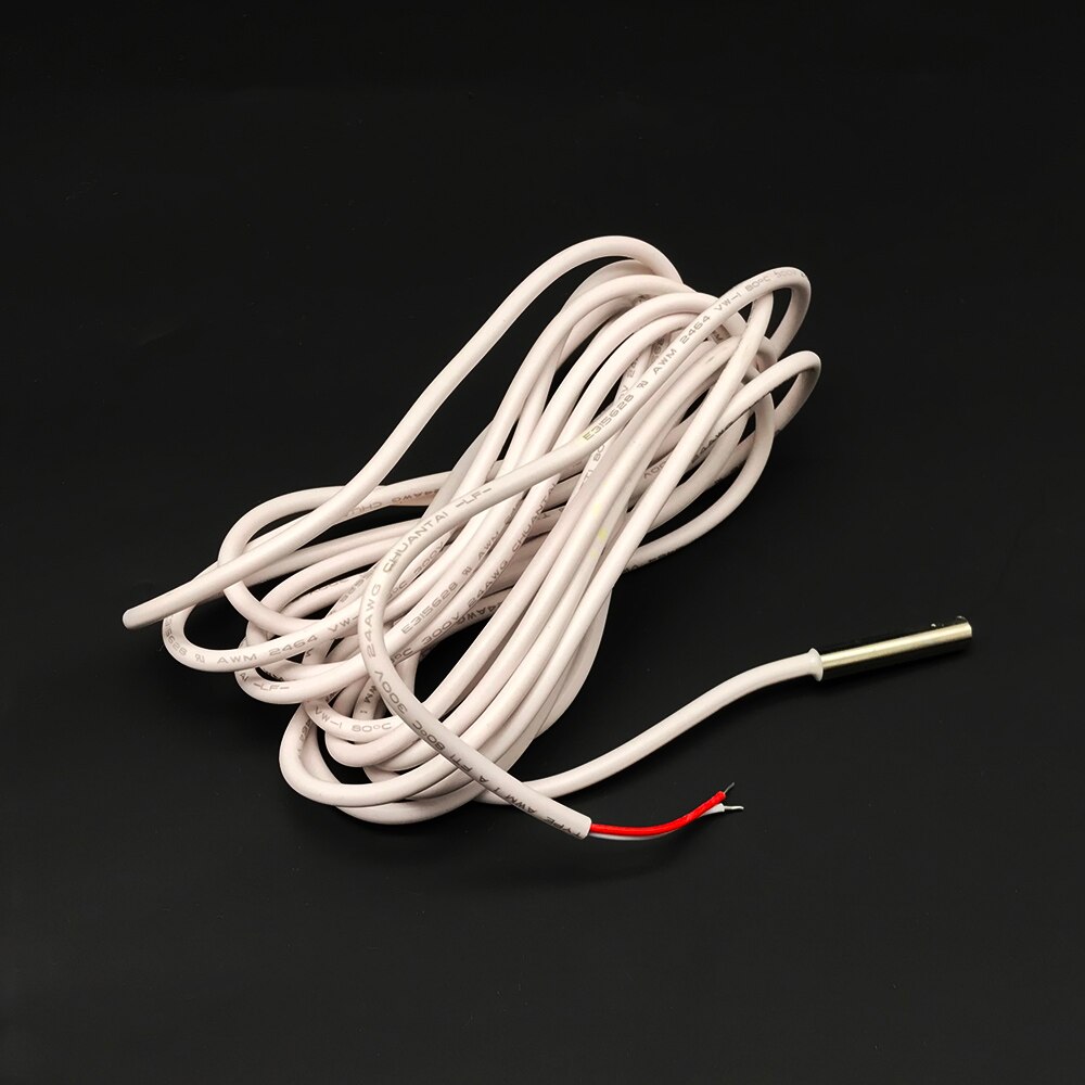 3 meter 10000 ohm præcisionsføler kabel gulvvarme termostat temperaturføler sonde 1 stk