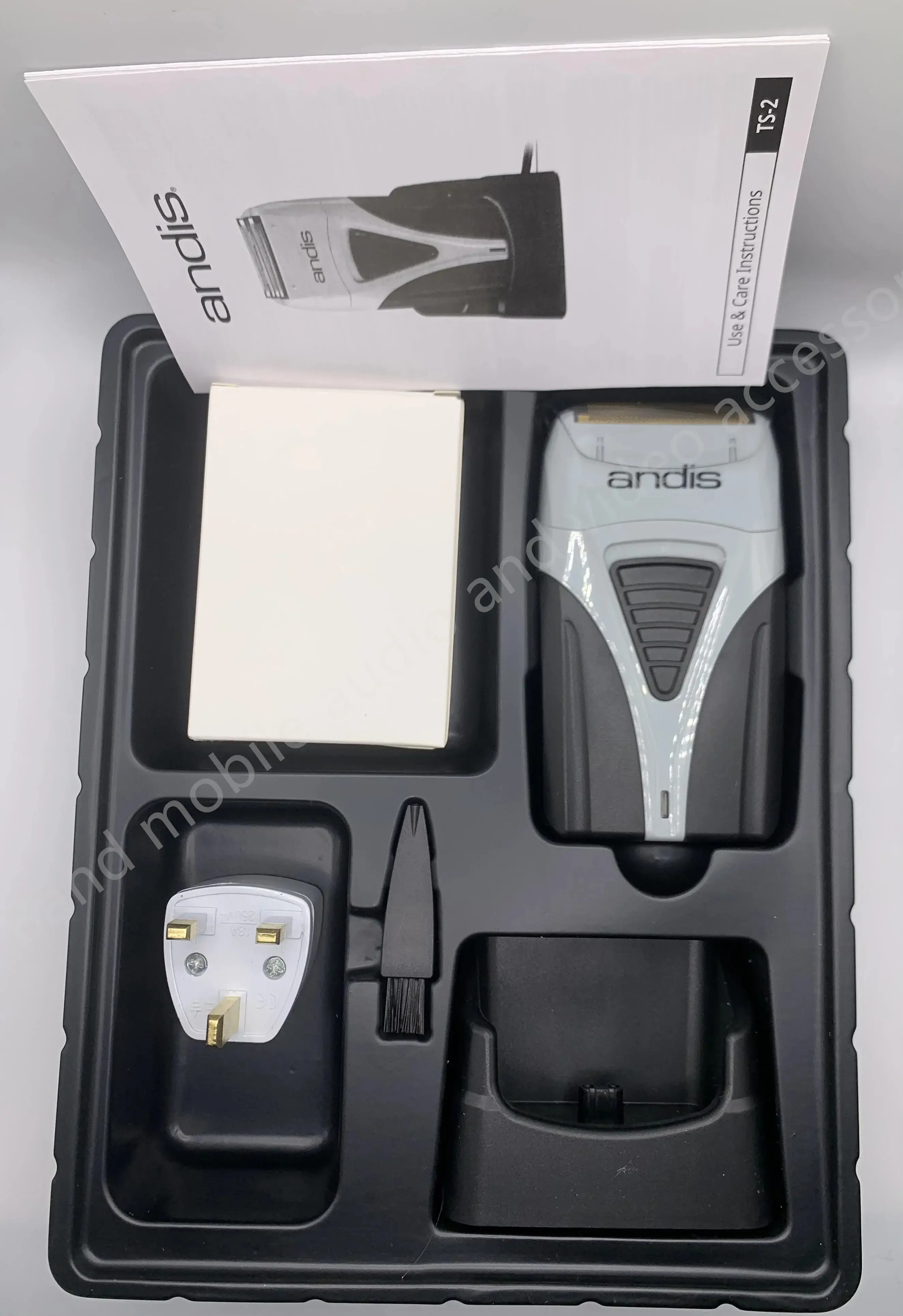 ANDIS Profoil Lithium Plus 17205 barber hair cleaning electric shaver for men razor bald hair clipper supplies Original American: Red