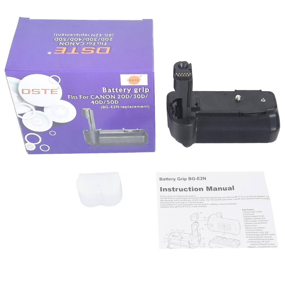 DSTE BG-E2N Battery Grip for Canon EOS 40D 20D 30D 50D C40DA DSLR Camera