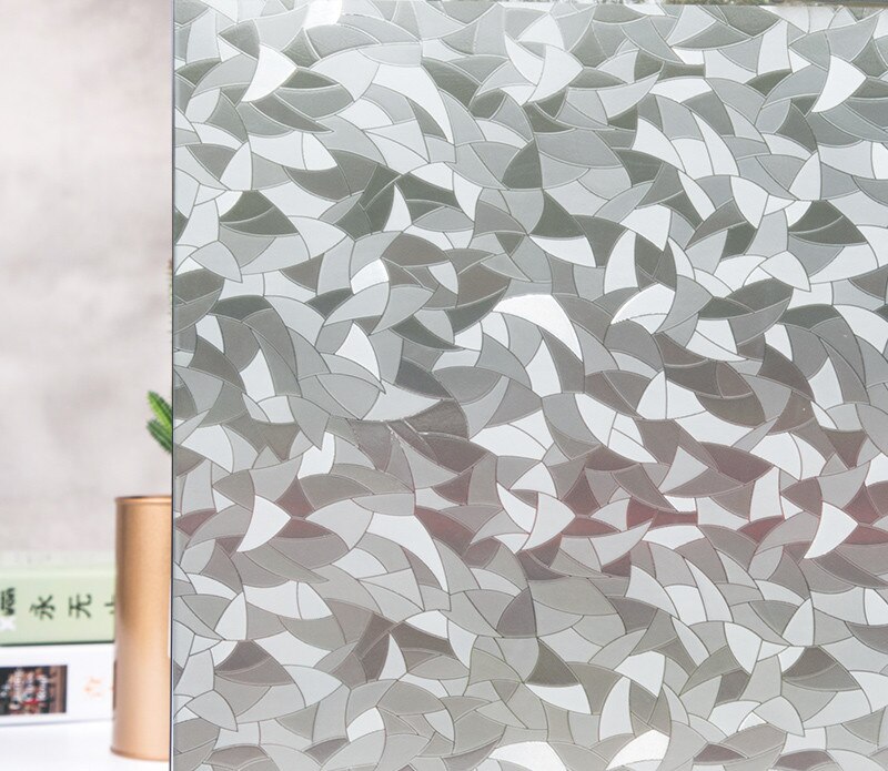 Nuelife window glass sticker bathroom opaque toilet anti-privacy frosted glass film sliding door window flower PVC sticker: A / w 90cm x H 200cm
