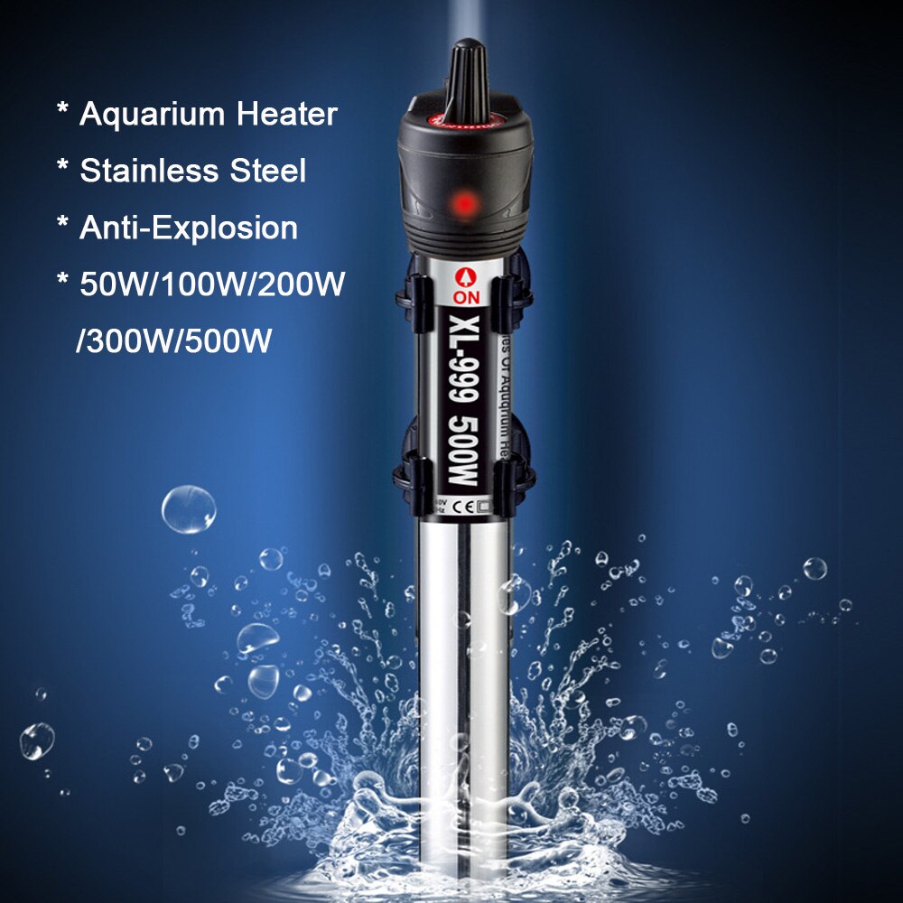 Edelstahl Aquarium Heizstab Thermostat Tauch Fish Tank Heizung Heizung Stange Einstellbare Temperatur Control 220-240V: 200W heater