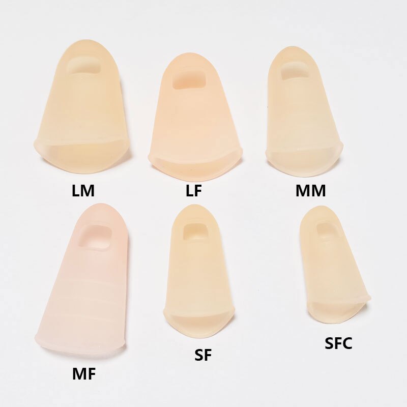 anti-slip soft reusable silicone rubber finger cots for protect finger: pink / 3pcs(LFx1 MFx1 SFx1)