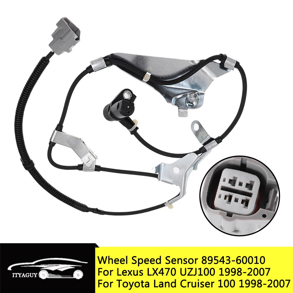 89543-60010 abs sensor fram vänster sida hjulhastighetssensor för toyota land cruiser 100 1998-2007 för lexus  lx470 uzj 100 1998-2007