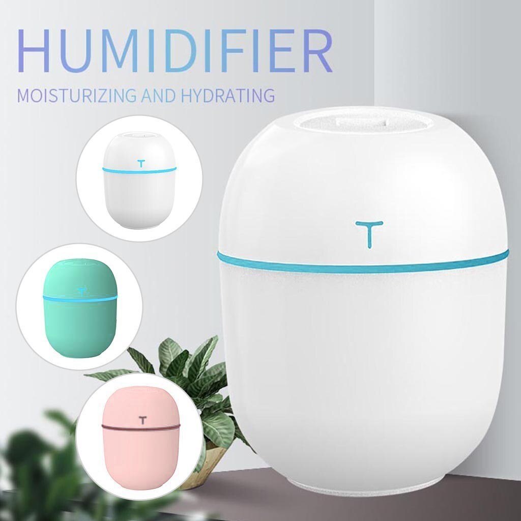 25 #200Ml Cool-Mist Waaier Bevochtiging Led Diffuser Air Purifier Lonizer Verstuiver Luchtbevochtiger Voor Thuis Creatieve Mist meker