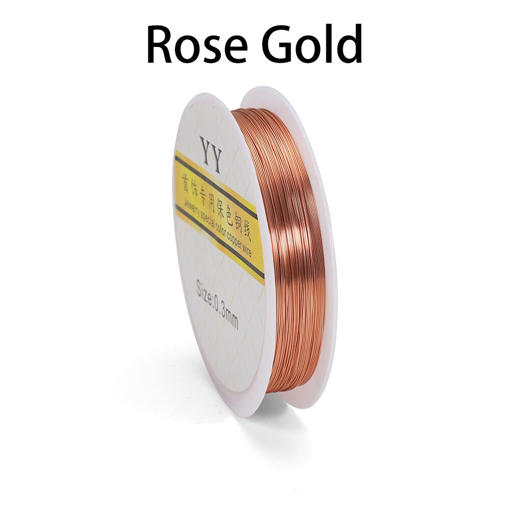 1 rolle Gold Farbe Kupfer Draht 0,2/0,3/0,4/0,5/0,6/0,7/0,8/1,0mm Perlen Schnur DIY für Schmuck Machen Zubehör: 18mm / Grau