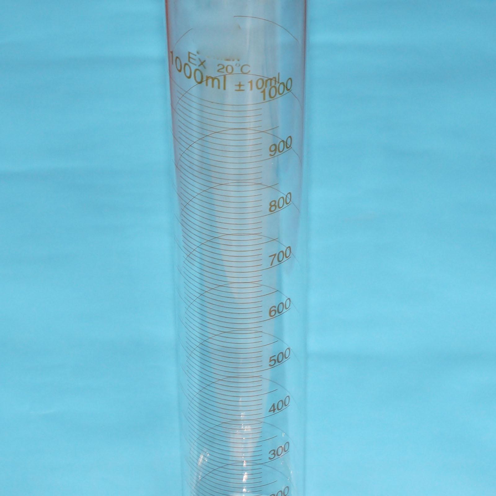 1000ml Lab Glass Graduated Measuring Cylinder With Spout Glassware Scale 10ML