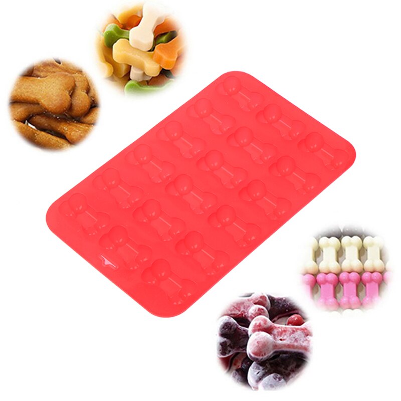 18 rooster rode siliconen chocolade mal lade hondenbotvormige ijsblokjes taartdecoratie mal goed