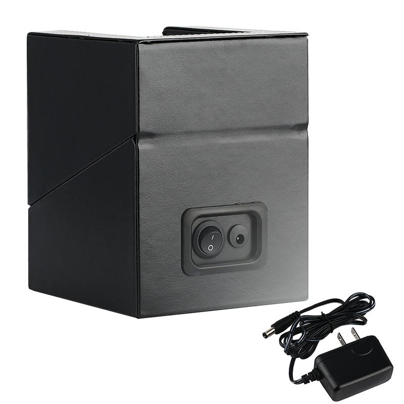 AU/EU/US/UK enchufe Mini Motor Shaker reloj bobinador negro relojes Motor rotador soporte caja de exhibición caso de lujo