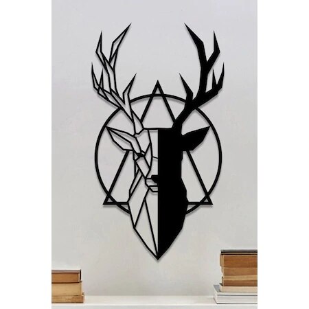 Colgante placa de Metal decorativa para pared de ciervo para el hogar Decoración para el salón Marco de moderno decoración para el hogar y la Oficina