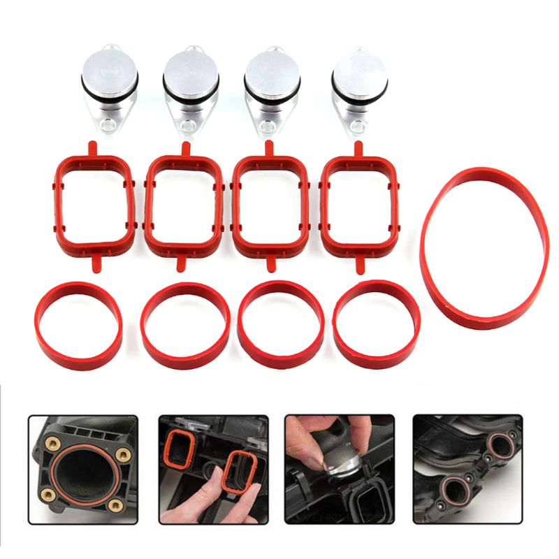 4x 22 mm diesel swirl flap manifold pakning til bmw  e87 e46 e60 e61 320d 520d 530d
