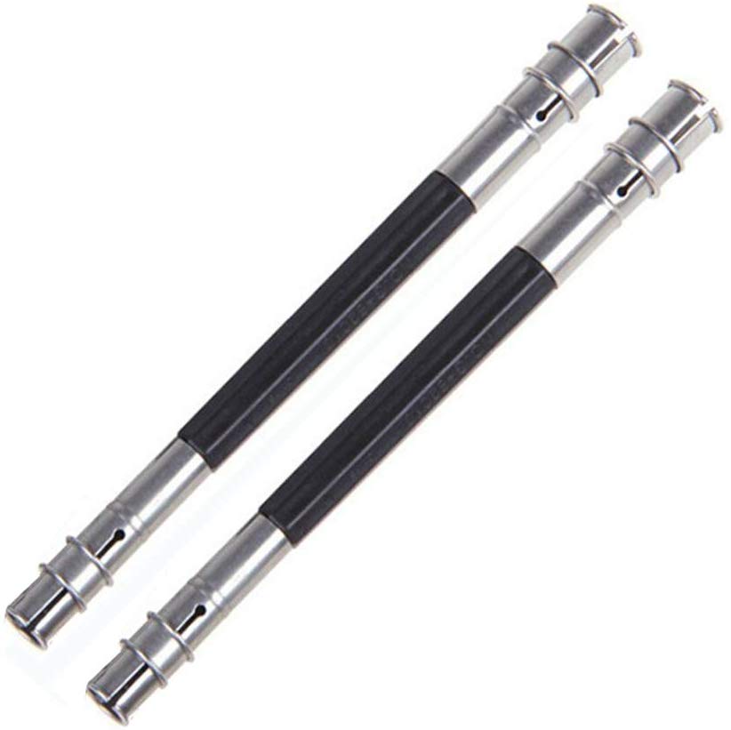 Adjustable Dual Head Extender Pencil Holder Lengthener Pencil Art Craft Hobby Makeup Eyeliner Pencil Sketch Write Drawing Tool: 2-Pieces