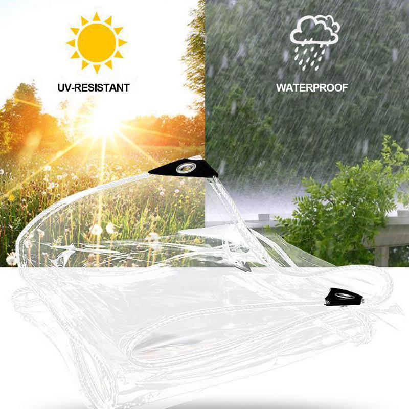 Transparenter Planen balkon wasserdicht transparent wasserdicht Stoff Zaun Mesh Garten saftige Pflanzen abdeckung Stoff
