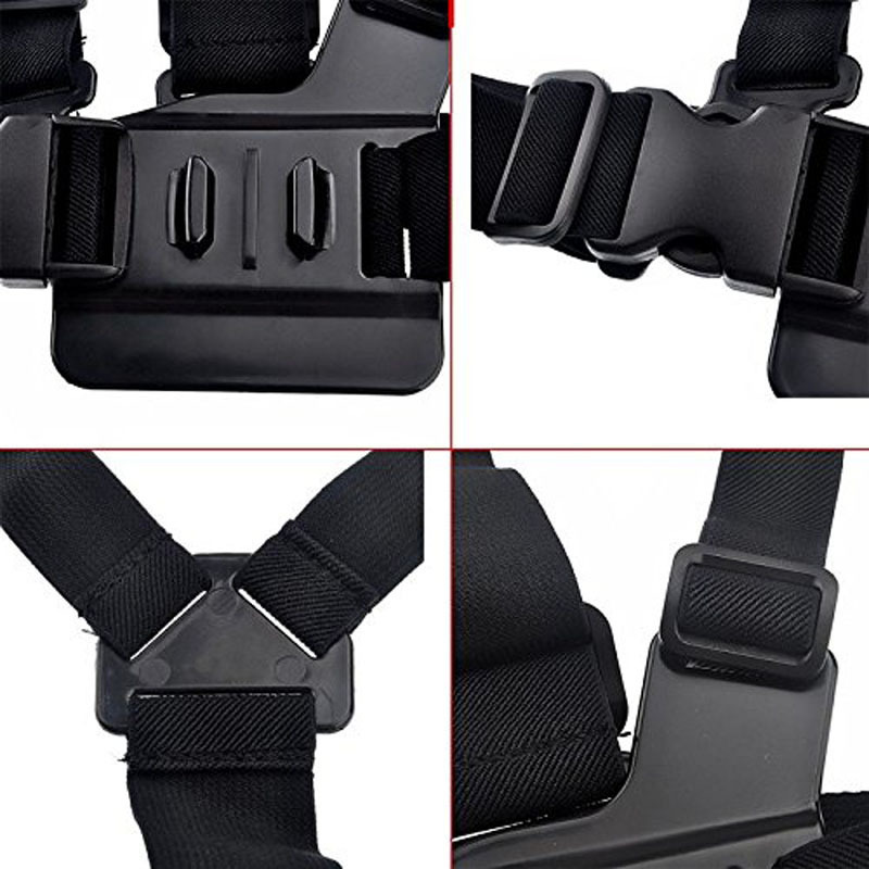 Borst Strap Mount Riem Voor Gopro Hero 8 7 6 5 4 3 + Yi 4K Action Camera Borst Mount harnessfor Go Pro Sjcam Eken Accessoires