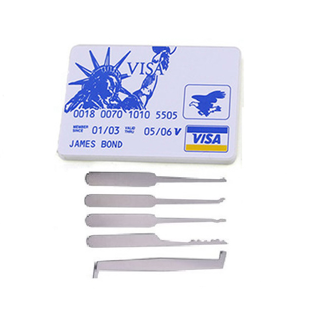 Locksmith Extractor Tools Kit Broken Key Remove Tool Set with Tension Wrench Tools for Family,Home Life Helper: Brown