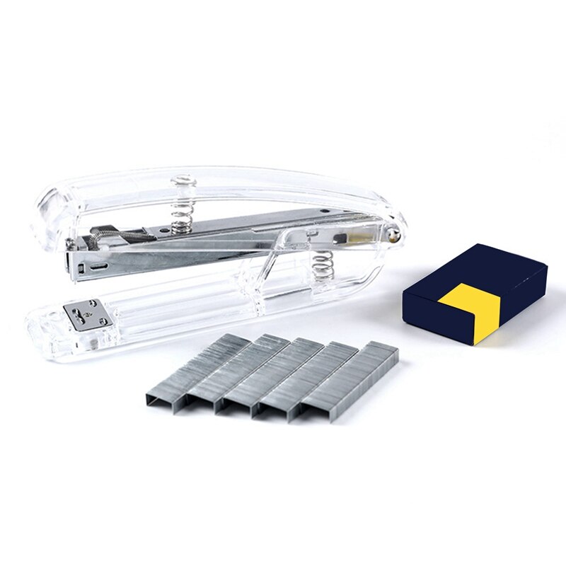 Stapler Transparent Plastic Stapler Binding Machine: Default Title