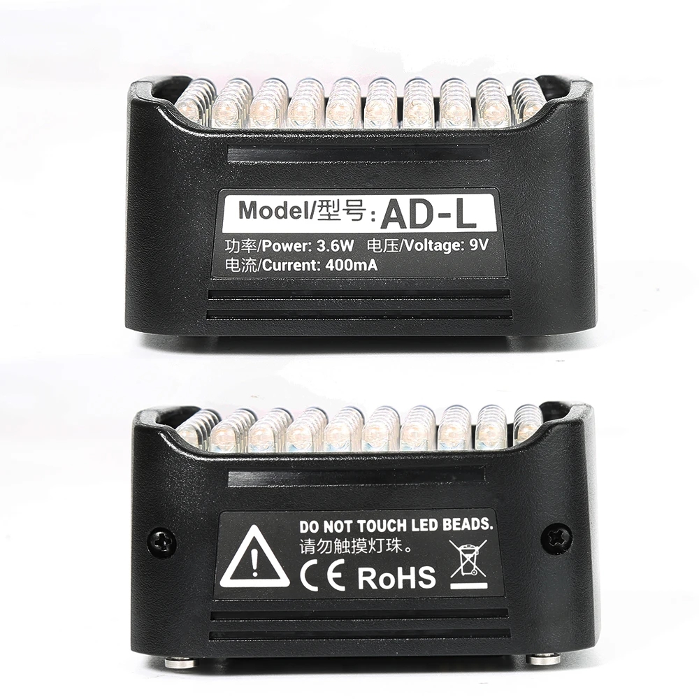 Godox-Accesorios de Flash AD-L, cabeza cambiable LED para AD200 AD200Pro, 60 uds.