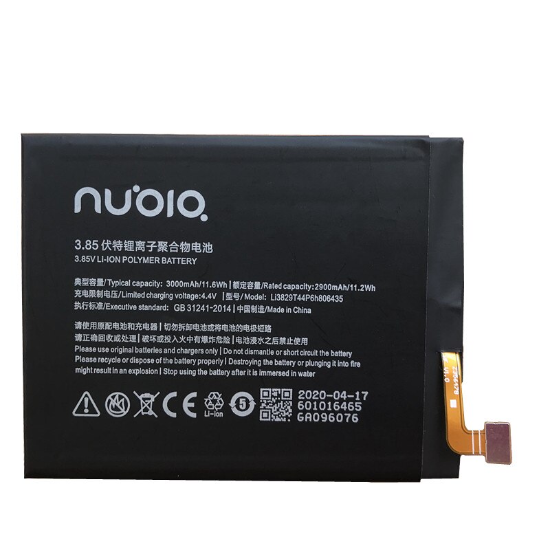 100% Original 3000mAh Li3829T44P6h806435 For ZTE Nubia Z11 NX531J / M2 Play NX907J / M2 Lite / M2 Youth Edition Battery