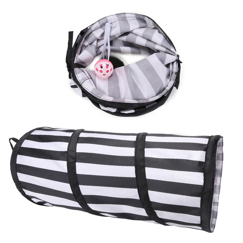 Pet Tube Toy Cozy Collapsible Comfortable Play Tubes Crinkle Kitten Toys for Four Seasons Pet Tunnel Toy Cat Toy