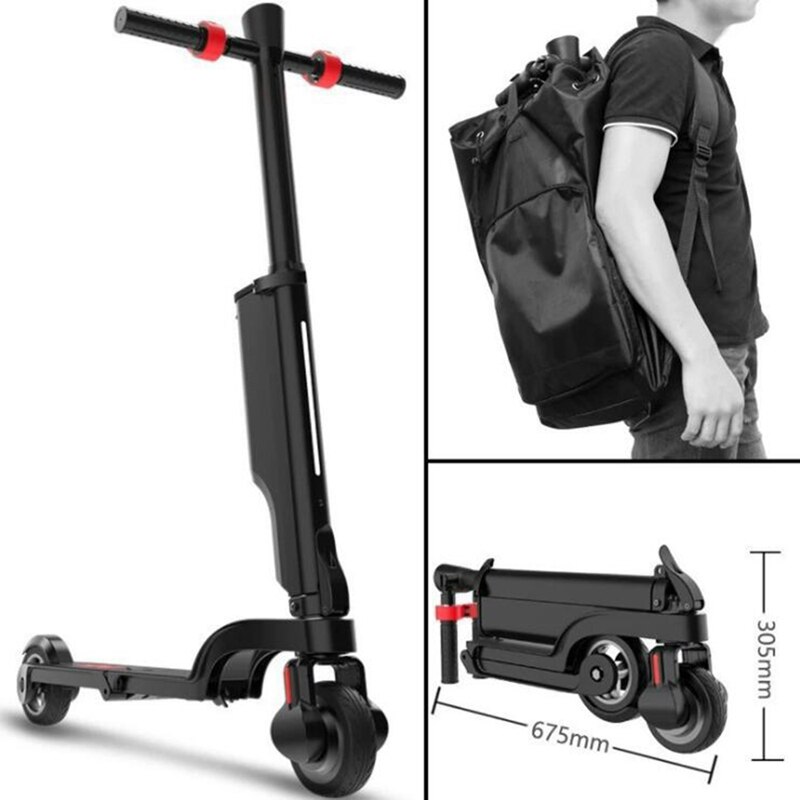 Folding Electric Scooter Backpack Waterproof E-Scooter Storage Bag Cover PU Skateboard Backpack For HX X6